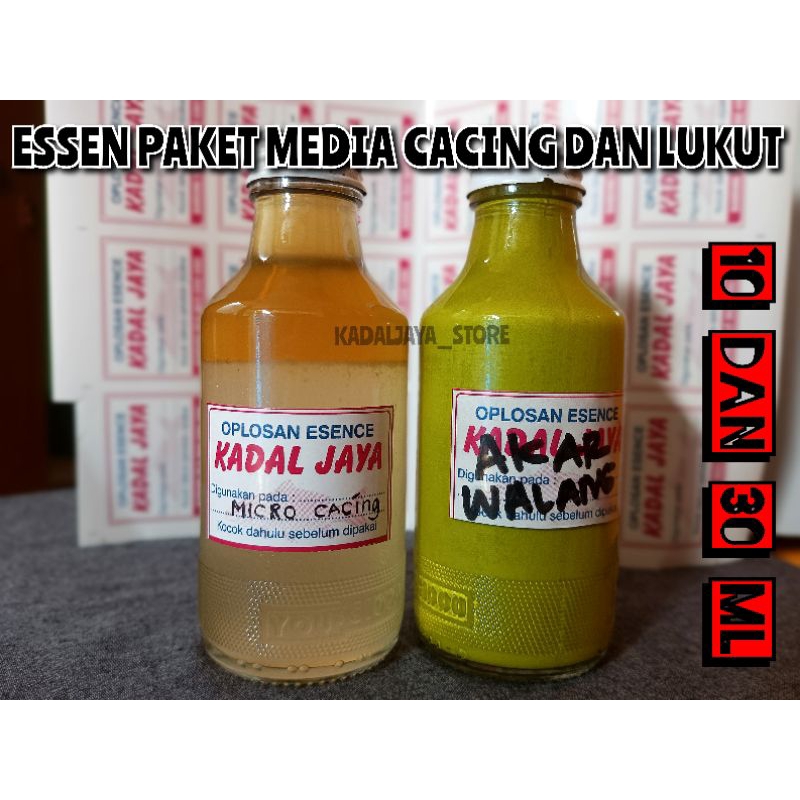 ESSEN PAKET MICRO CACING DAN AKAR WALANG UNTUK MEDIA CACING DAN LUKUT 10 DAN 30 ML//ESSEN KADAL JAYA