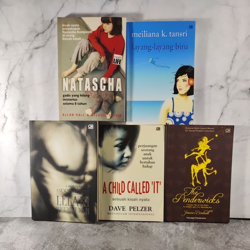 Buku Natascha, Layang-layang biru, Lelaki Terindah, A Child Called It The Penderwicks, Andrei Aksana