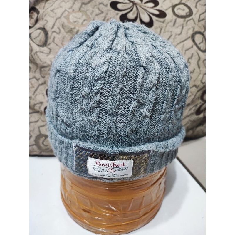 Beanie Hat Harris Tweed