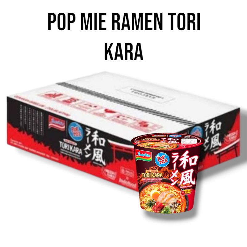 

Pop Mie Ramen Jepang Tori Kara – Mie Instan Cup Pedas Gurih Ala Jepang Indomie 1 Dus 12 Pcs