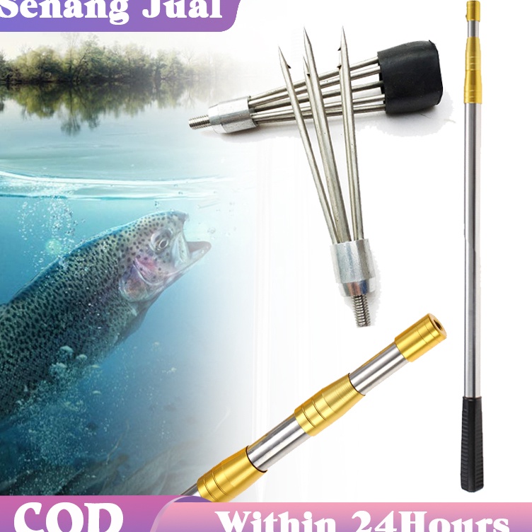 Update Laris  Tombak Pancing Ikan Berduri Mata 5 Dan Tiang Jaring Celup 21M Baja Tahan Karat