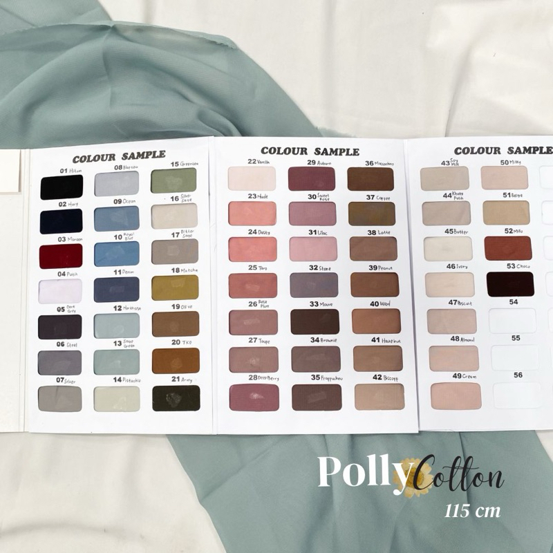 Kain pollycotton / kain pollycotton El Royale / kain bella square / kain hijab / kain segi empat