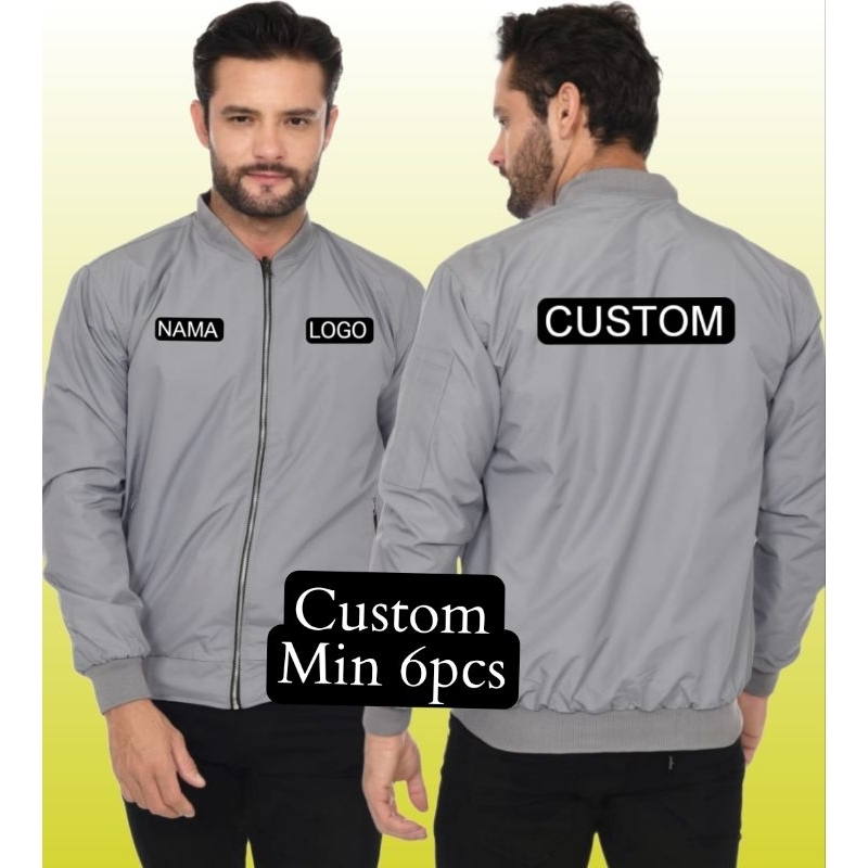 BEST Seller Jaket Bomber Custom Parasut Terbaru Jaket Bomber Pria Jaket Seragaman Jaket outdoor Jake