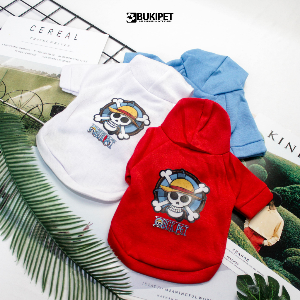 baju ONE PIECE HOODIE SERIES OP ANIME KARTUN LUFFY kucing anjing kelinci monyet lucu murah akesesori