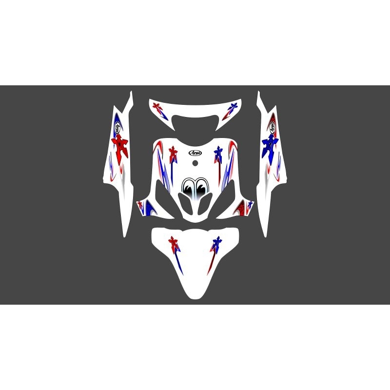 STRIPING TRANSPARAN MIO SPORTY DESAIN ARAI