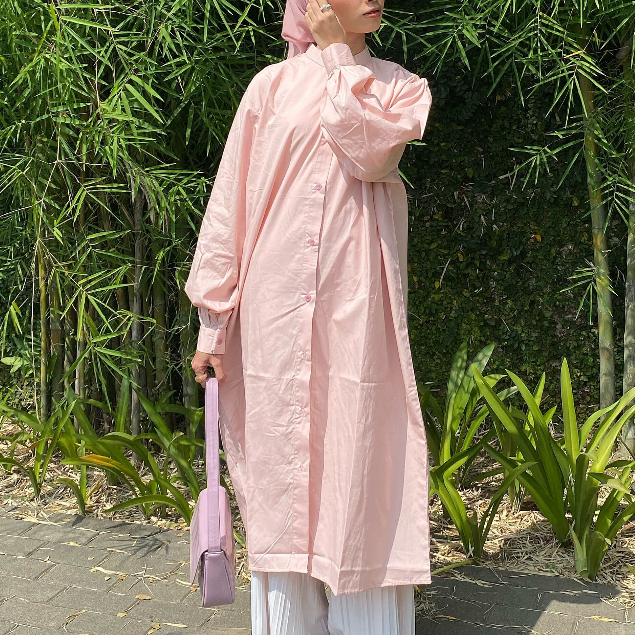 SEKAIN TUNIK SHIRT -  Kemeja Tunik Wanita Lucu Tunik Polos Tunik Panjang Atasan Wanita Polos Tunik K