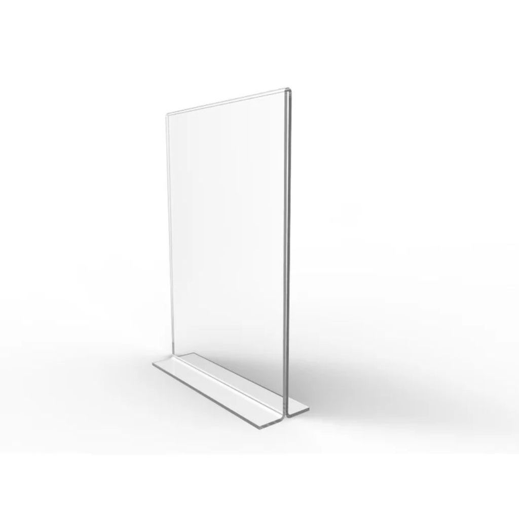 

HA Akrilik Tegak A6 Model T Acrylic Clear Papan Kartu Bisnis Transparan Bening Tempat Brosur Toko