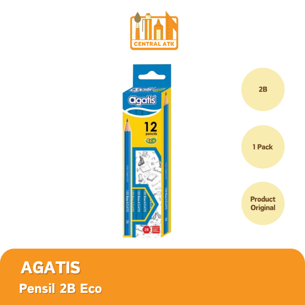 

PENCIL / PENSIL 2B AGATIS ECO / PENSIL AGATIS 2B ECO / PENSIL 2B (1PAK)