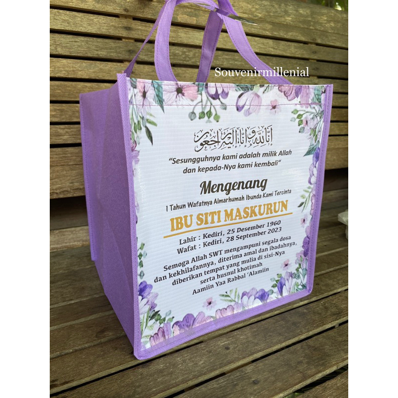 

Souvenir kematian goodiebag murah tas kematian tas wedding nikah aqiqah tasyakuran selamatan mengenang haul