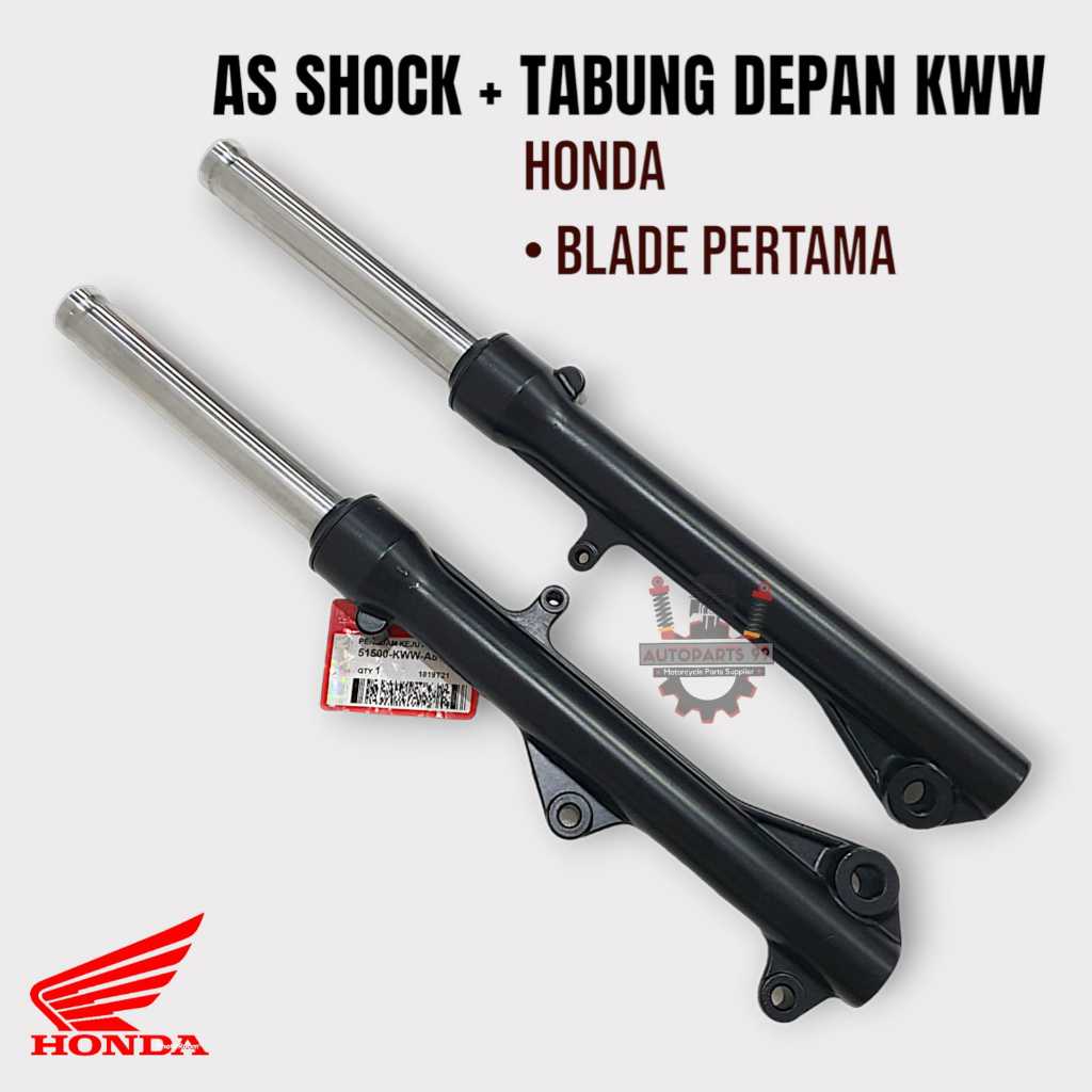 Shock Depan Honda Blade Pertama Original Set Komplit As Shock Tabung KWW Blade Pertama