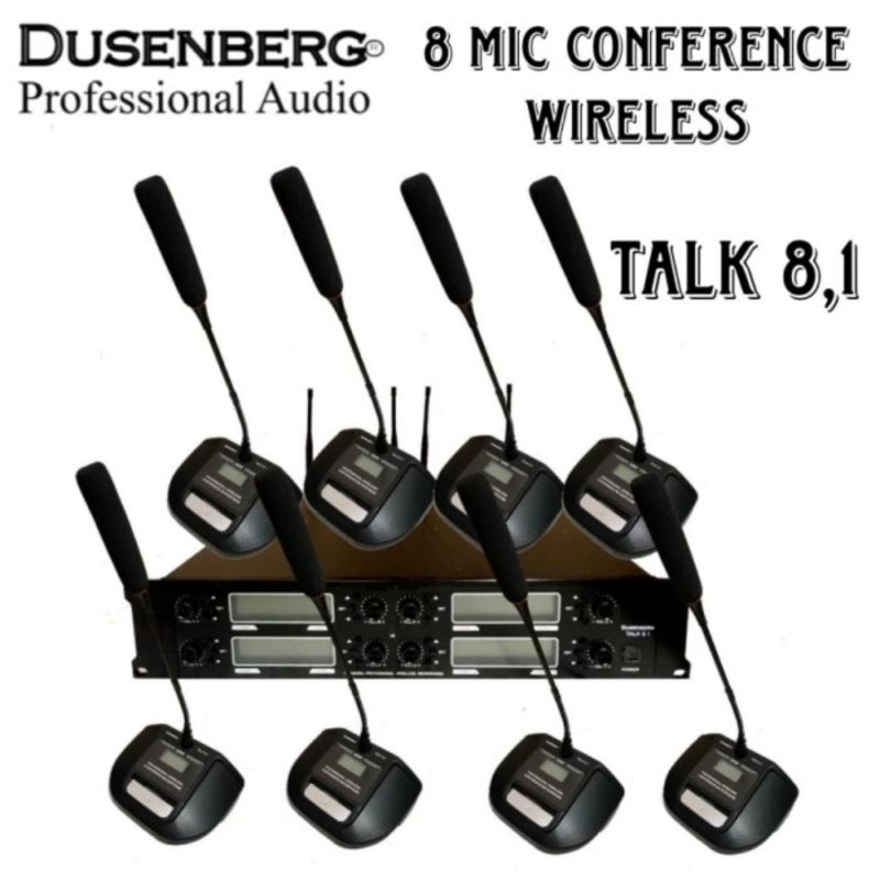 mic wireless conference dusenberg TALK 8,1 mic meja meeting