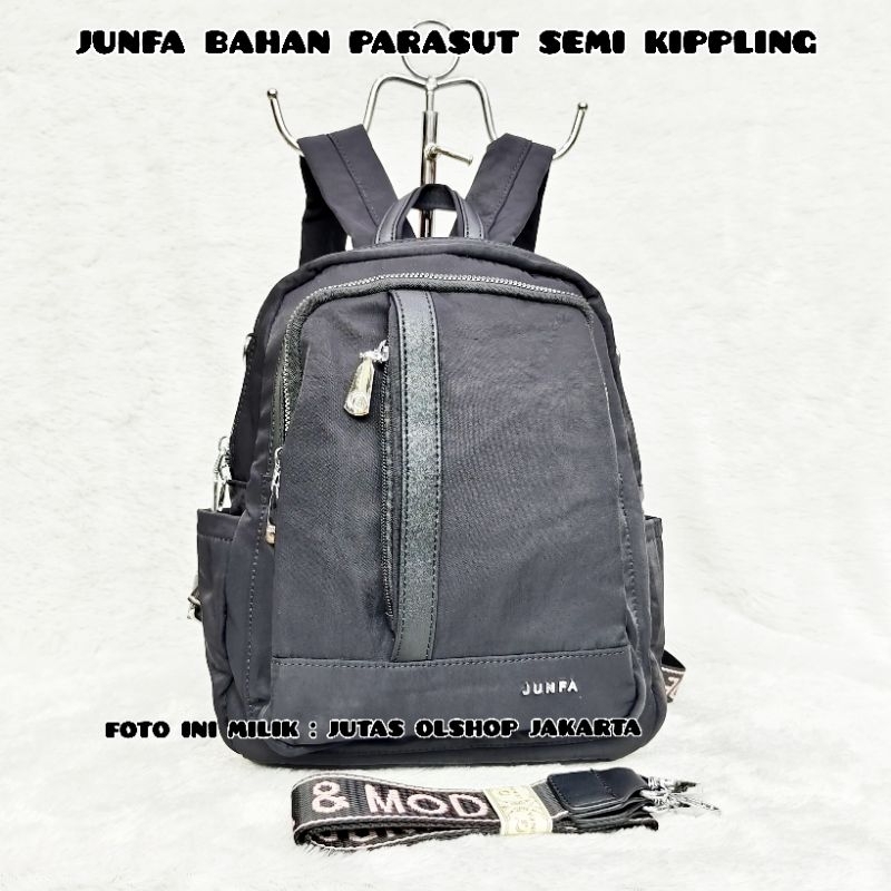 TAS RANSEL JUNFA MODE TERBARU 2474-536 BAHAN PARASUT MULTIFUNGSI