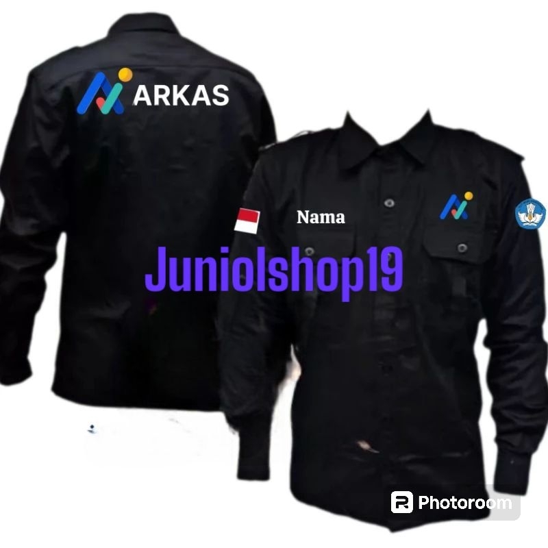 KEMEJA ARKAS/SERAGAM PDL ARKAS FULL BORDIR/KEMEJA PDL ARKAS/SERAGAM PDL COSTUM BORDIR