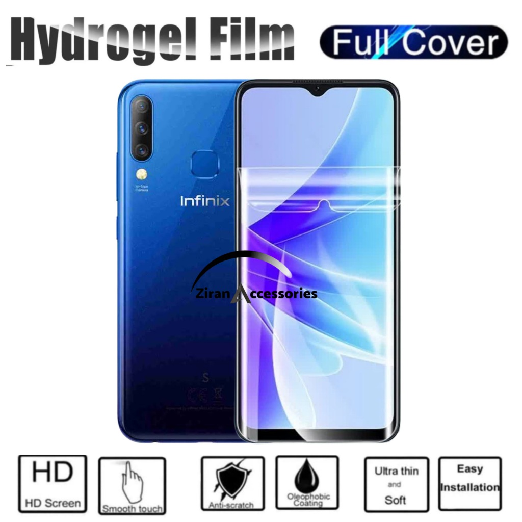 ANTI GORES JELLY HYDROGEL INFINIX S4 S5 S5PRO S5LITE FULL SCREEN PROTECTOR GUARD SHOCK PRO LITE