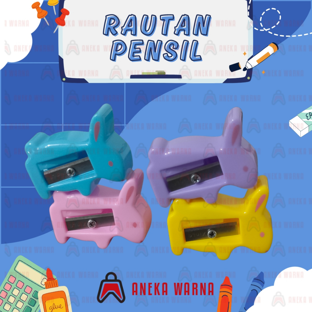 

RAUTAN/OROTAN/SERUTAN/PERUNCING PUTAR PENSIL KELINCI LUCU MURAH (RANDOM)