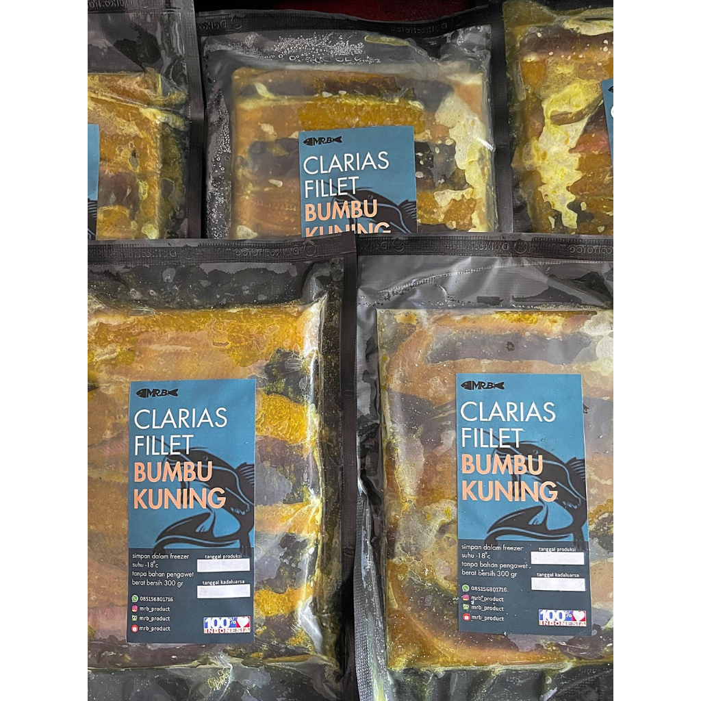 

Lele Fillet Bumbu Kuning Frozen - Clarias Fillet Bumbu Kuning