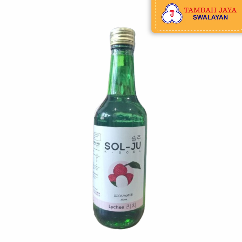 

Minuman Halal Sol-Ju Soda Water Rasa Lychee 350ml
