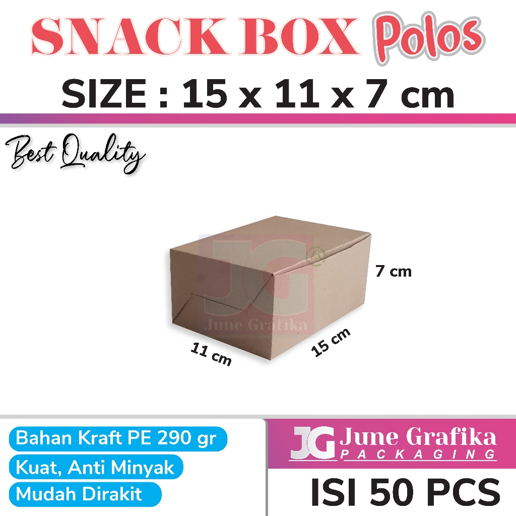 SNACK BOX / DUS KUE/BOX FRIED CHICKEN / FOOD GRADE