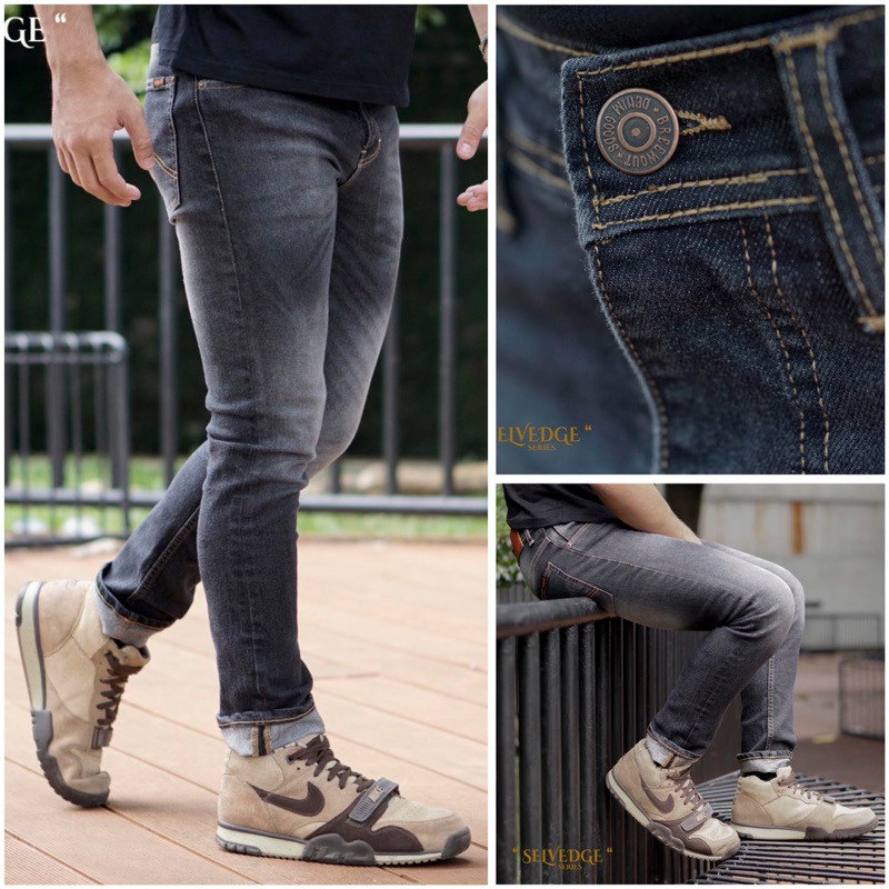 Selvedge Denim / Celana Jeans Panjang Pria Selvedge Series Original Breewout / Celana Denim Jeans Pr