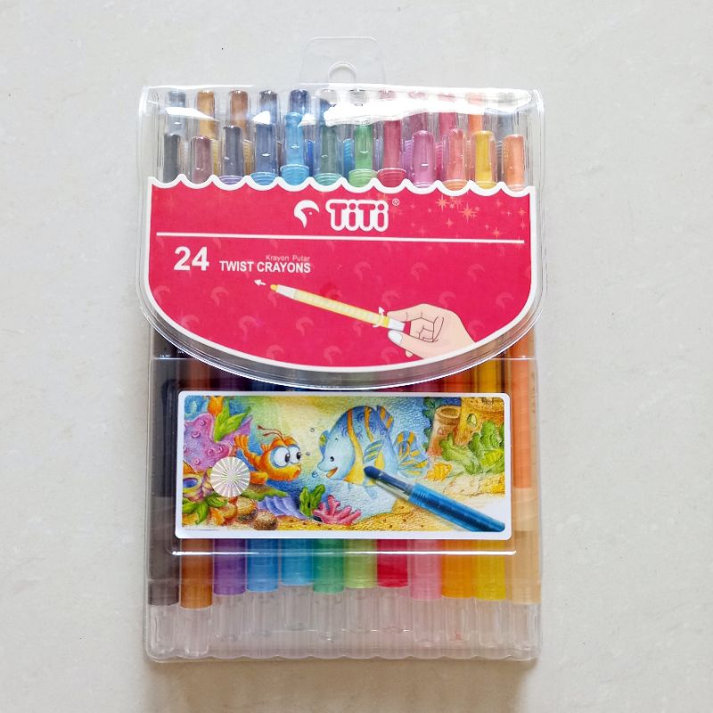 

[ MURAH ] Krayon Putar Twist Crayon 24 Warna Titi TI-CP-24T