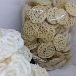 

kerupuk mentah enak/ krupuk mawar putih / kerupuk bawang isi 1kg