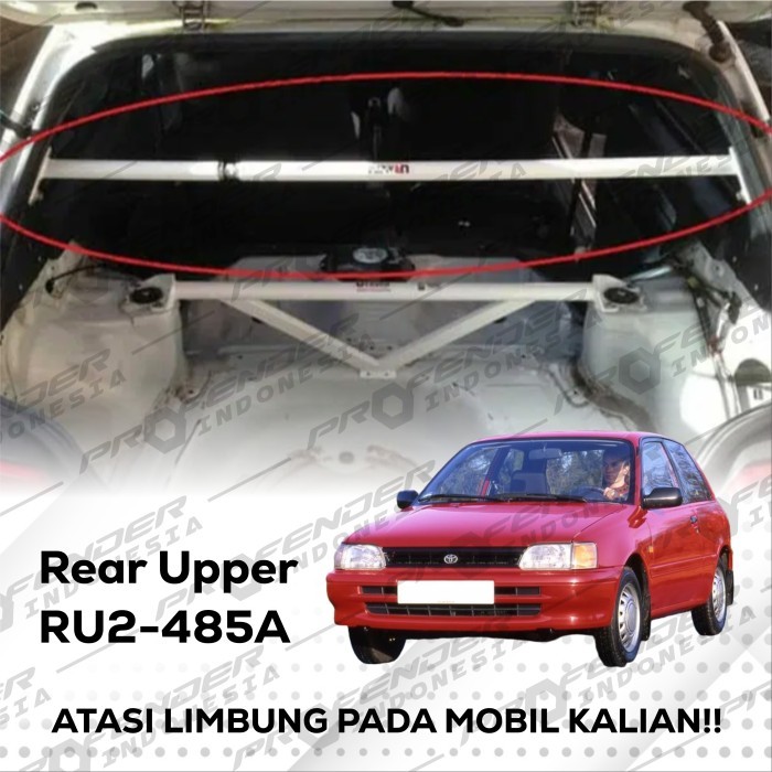 ULTRA RACING - Rear upper (2points-adj) - RU2-485A - Toyota Starlet EP80 EP82 Kapsul - Original Mala