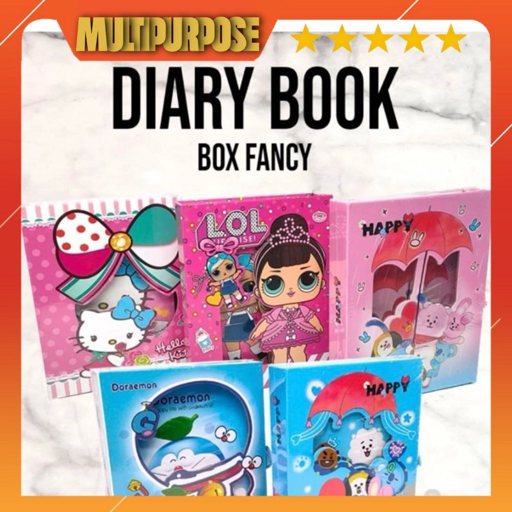 

DIARY BOX FANCY BESAR 32K / BUKU DIARY KUNCI GEMBOK