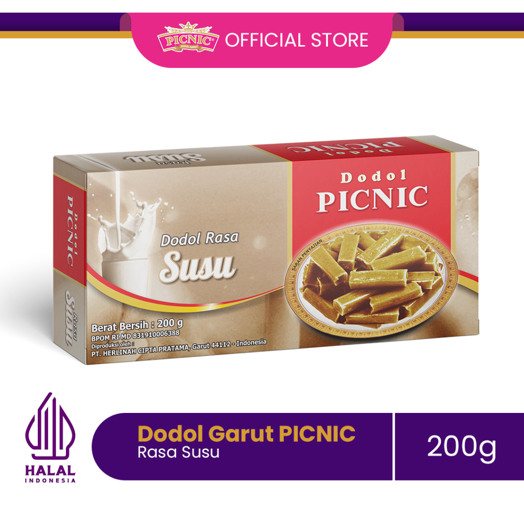 

Dodol Garut PICNIC Rasa Susu 200 Gram