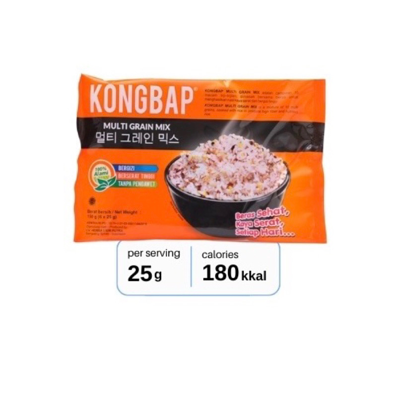 

Kongbap Multi Grain Mix / Mix Shirataki / Chia Seed & Quinoa For Rice