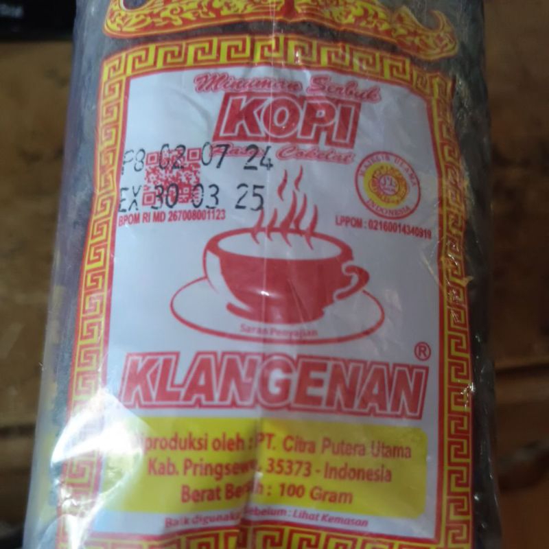 

kopi KLANGENAN asli pringsewu 100g/harum sedaap