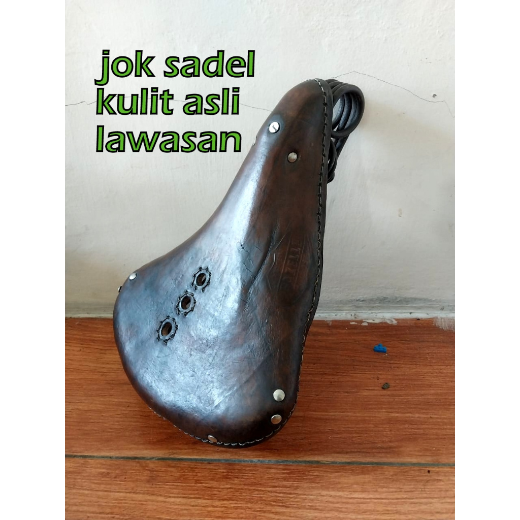 SADEL GELUNG ONTHEL JOK SEPEDA ONTHEL LAWASAN KULIT ASLI KUAT BERKARAKTER