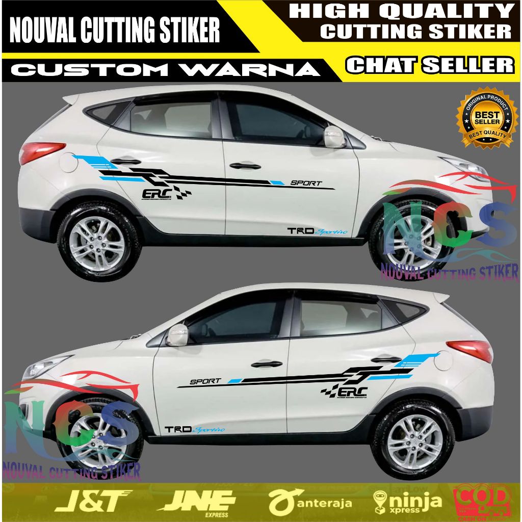 Stiker Lis Body Mobil Hyundai Terbaru Cutting Stiker Variasi Body Samping Mobil Tucson