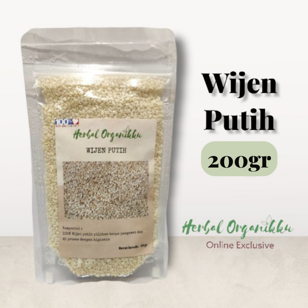 

Wijen Putih 100 & 200gr | White Sesame Seed