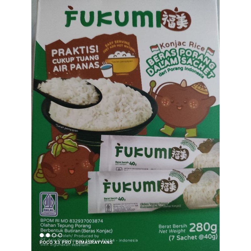 

BERAS PORANG SACHET FUKUMI