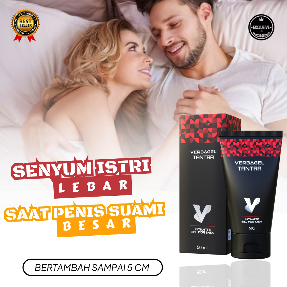 VERBAGEL TANTRA Massage Gel for men original 100% BPOM perawatan pennis pembesar khonthol