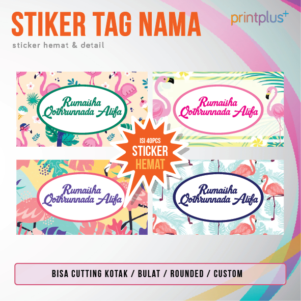 

Stiker Nama Buku / Stiker Custom Nama Buku Sekolah Anak , Sticker Hemat