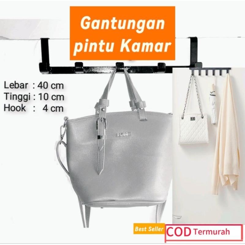 Gantungan Serbaguna Kapstok Gantungan Tas Baju Gantungan pintu Kamar Gantungan Pintu kamar Mandi