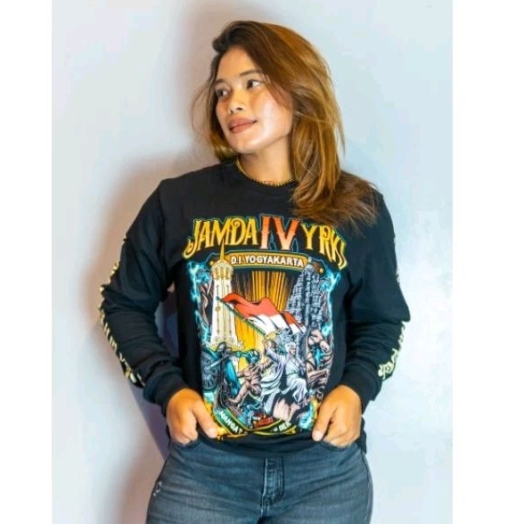 LENGAN PANJANG KAOS/T-SHIRT HITAM JAMDA 4 YRKI DIY JOGJA 100% ORIGINAL