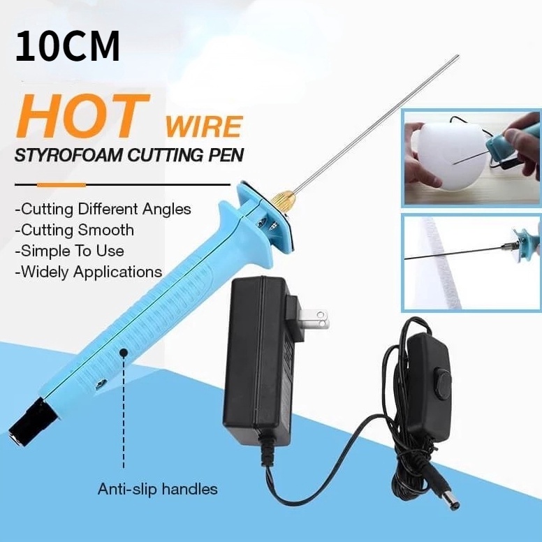 

24H ShipStyrofoam Electric Cutter Pen Cutting Hot Wire Styro Foam Cutter Electronic Adaptor Styrofoam Cut 15cm 3W Biru KODE G7S6