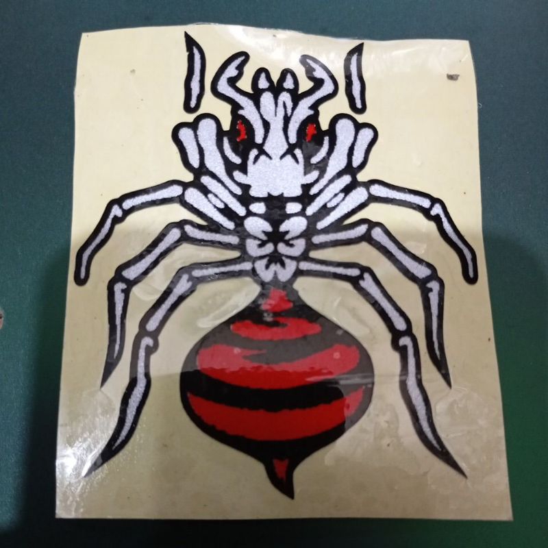 

stiker gambar laba-laba merah
