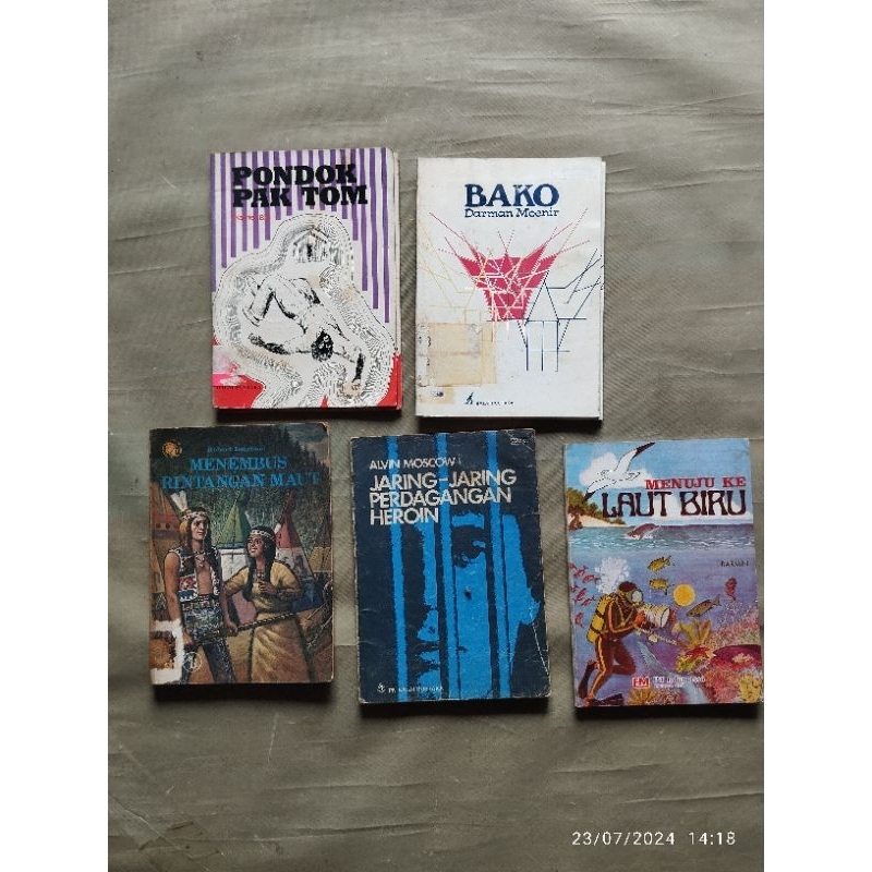 Buku Sastra, PONDOK PAK TOM, BAKO, MENEMBUS RINTANGAN MAUT, JARING - JARING PERDAGANGAN HEROINE dan 