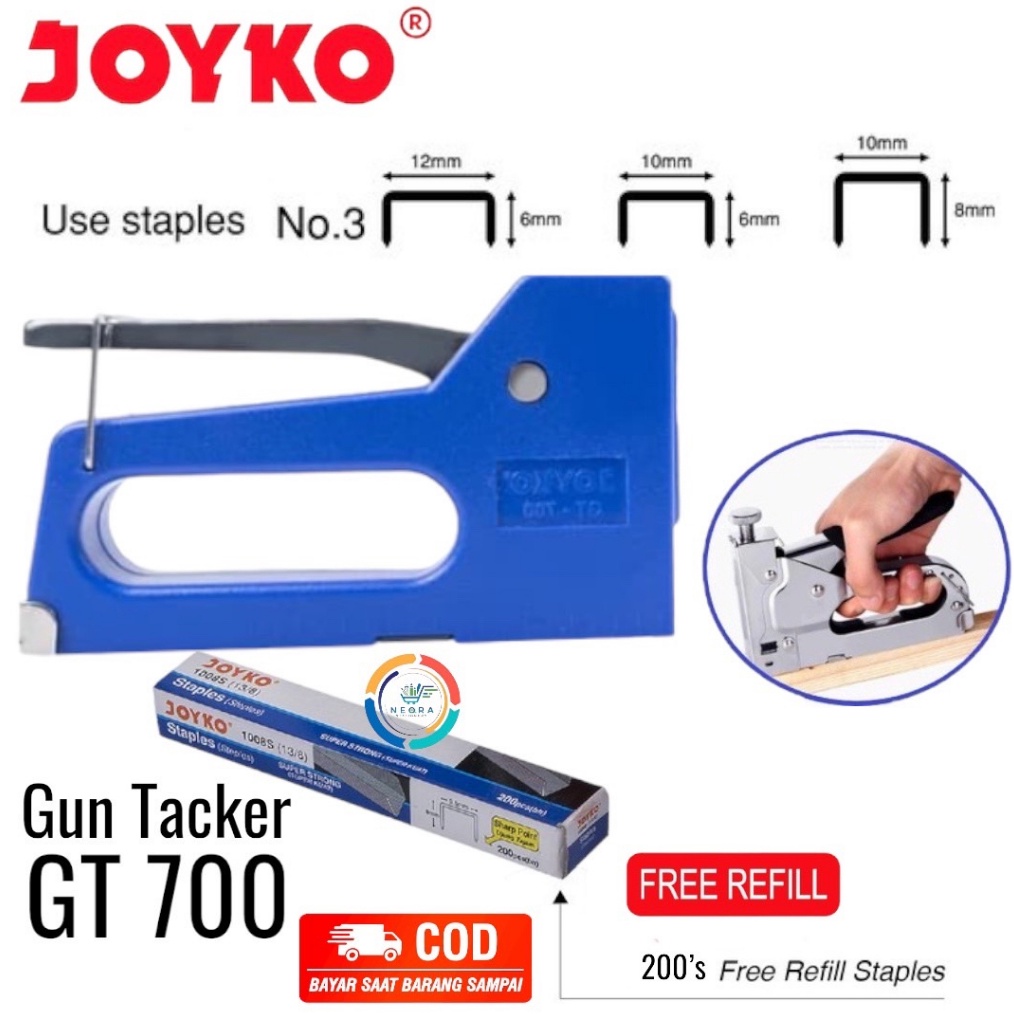 

Joyko Gun Tacker GT7 Stepler Tembak KODE I5D5