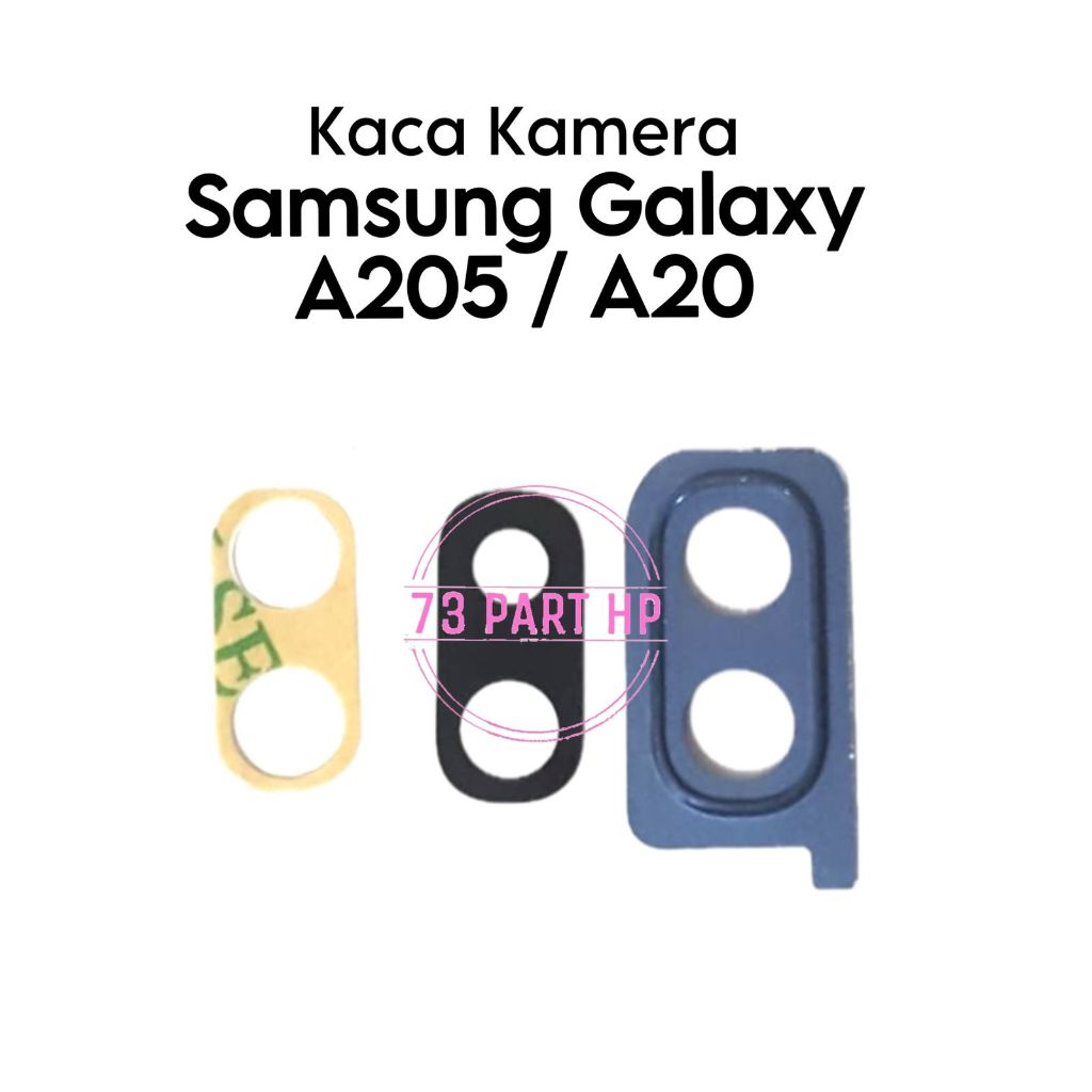 Ring Kaca Lensa Kamera Belakang Samsung Galaxy A20 2019 / A205 / SM-A205F / SM-A205FN / SM-A205GN / 