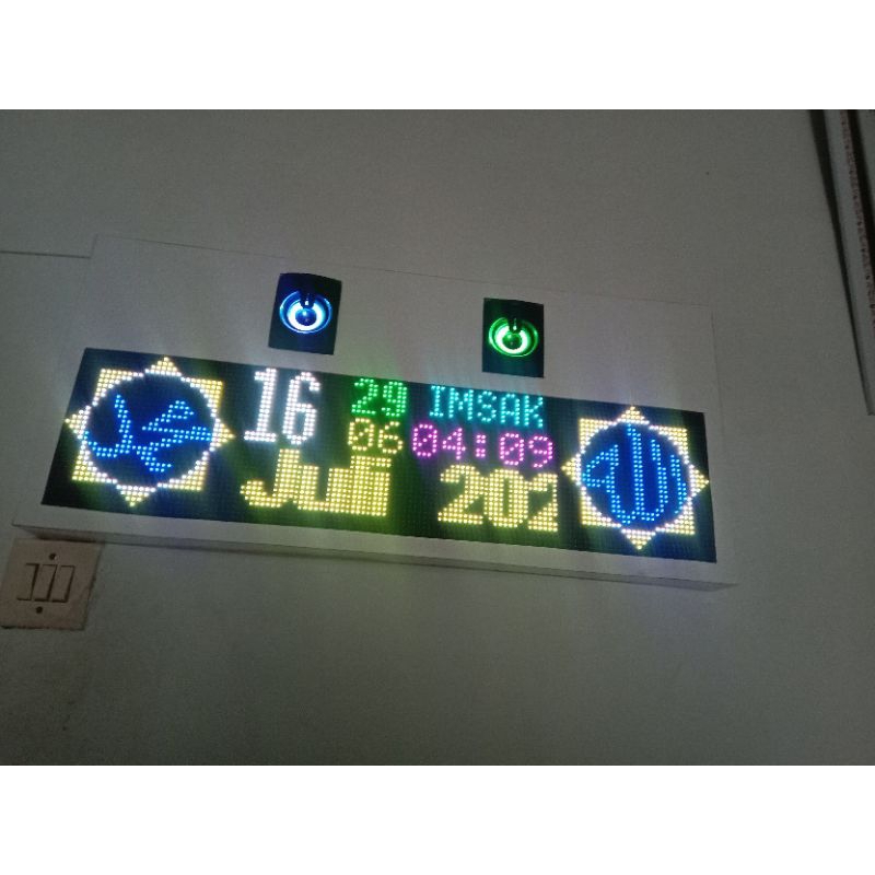 jam digital Auto tartil jadwal sholat komplit