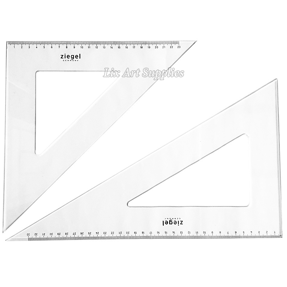 

Ziegel Penggaris Segitiga Set Ukuran 23 dan 33 cm KODE U4M5