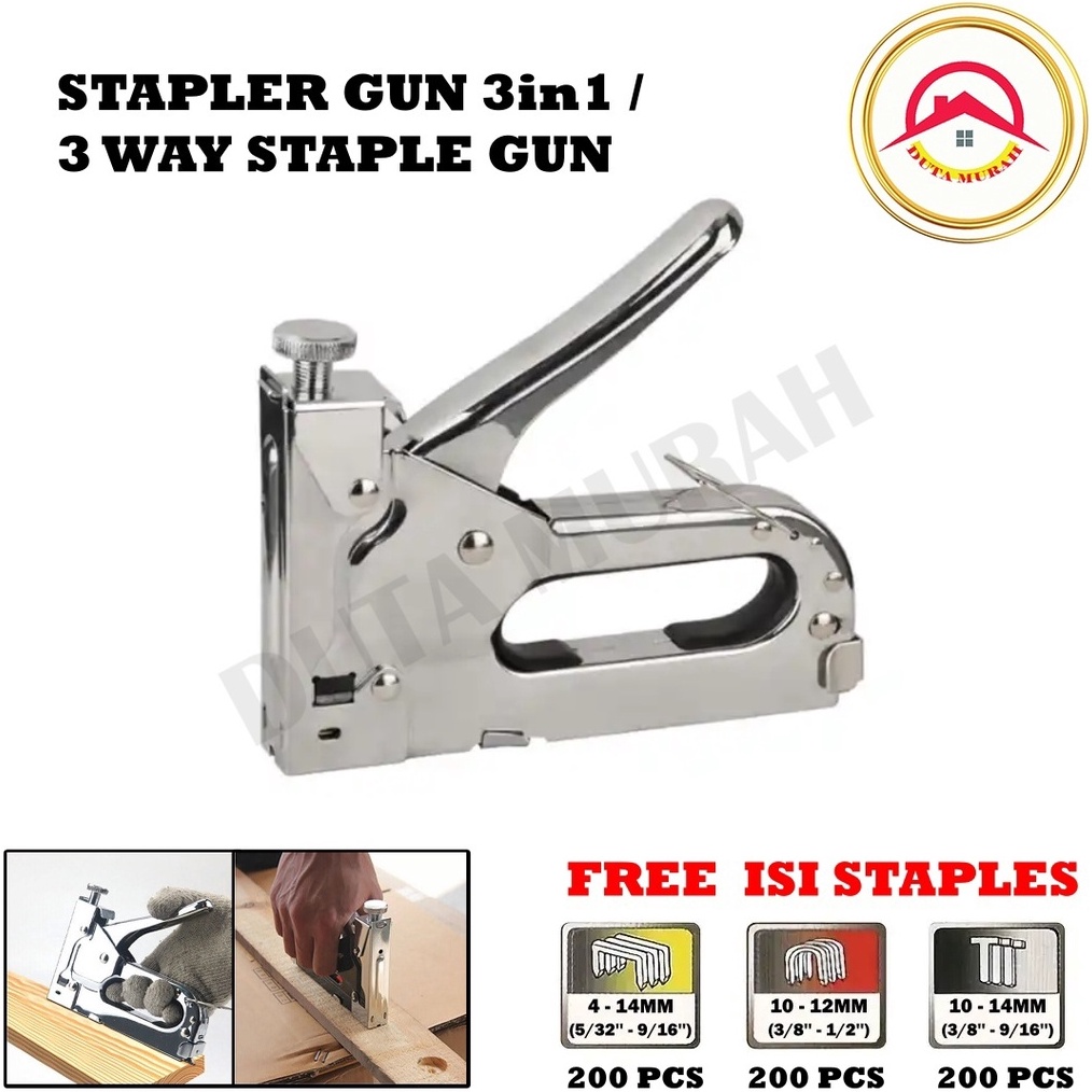 

Stapler Gun 3 In 1 Staples Tembak Gun Tracker 3 Way Staples Gun KODE J6Z3