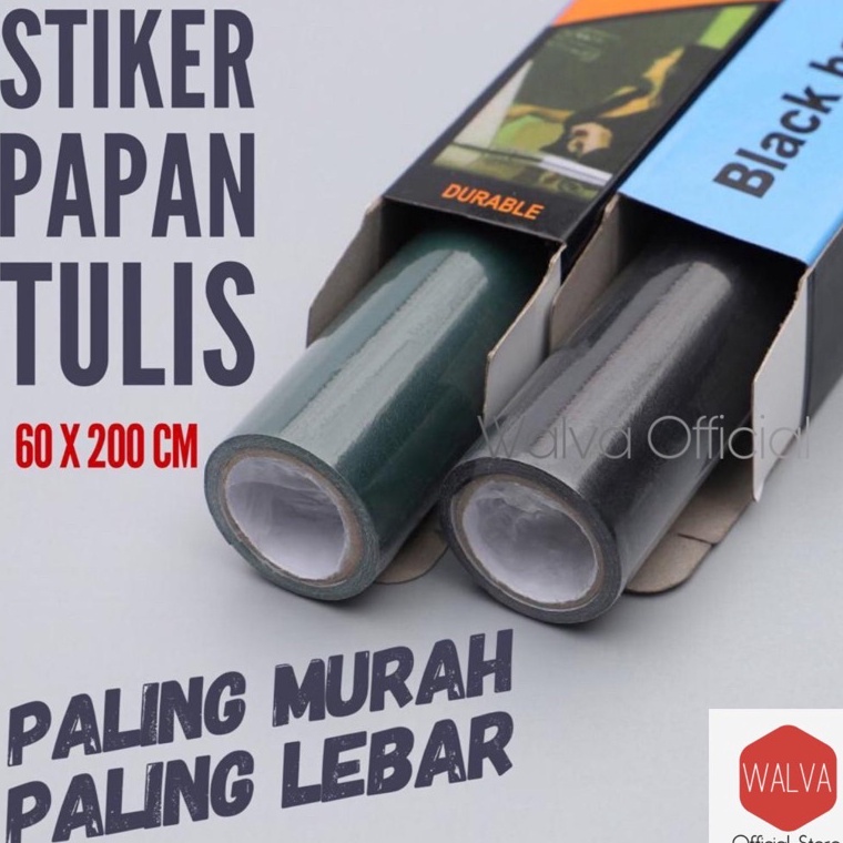 

Stiker Papan tulis Whiteboard Blackboard Spidol Kapur tempel Putih Hitam 6 x 2 KODE R3L2