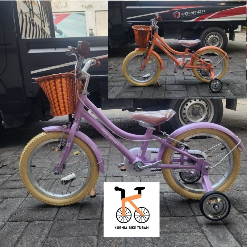 Sepeda Anak Mini BMX 16 POLYGON ALICE roda samping