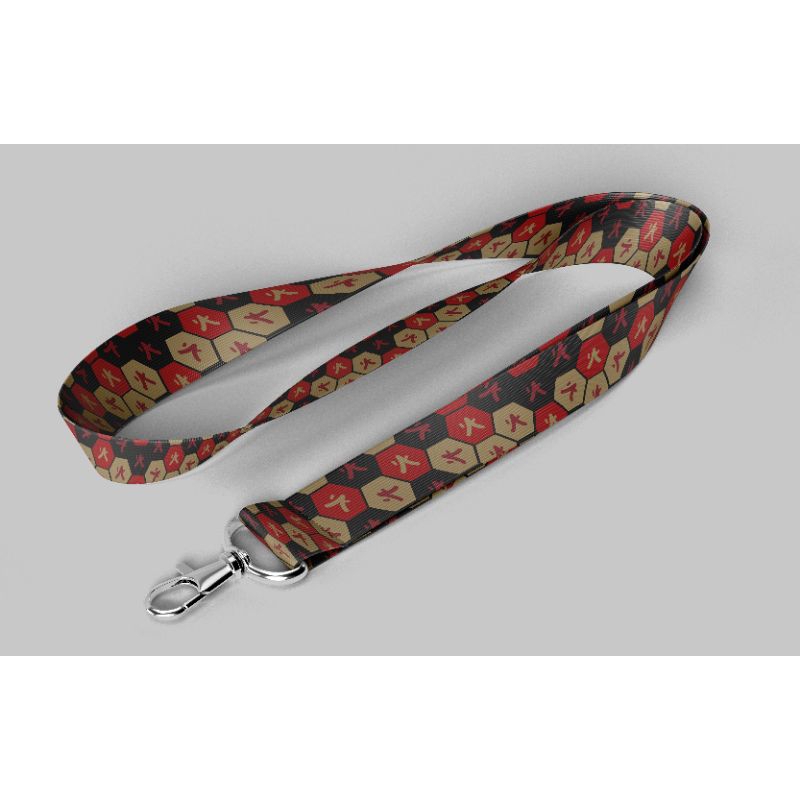 

Hexagon Fire Spirit Asanoha Basic Style | Lanyard |
