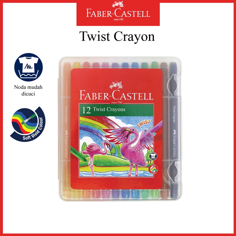 

Twist Crayon Faber Castell 12 Warna Krayon Putar Untuk Mewarnai KODE K4E6